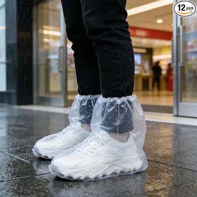 Disposable Waterproof Rain Shoe Covers, Adult and Children