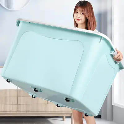 Extra large plastic storage box for toys and clothes