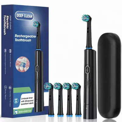 Adult Rotating Electric Toothbrush, Waterproof, Long Battery Life