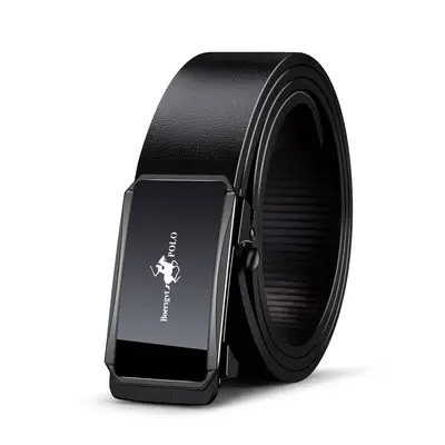 Paulo Men's Genuine Leather Belt Fashion Business Casual Seamless Automatic Buckle Versatile Trend - 6
