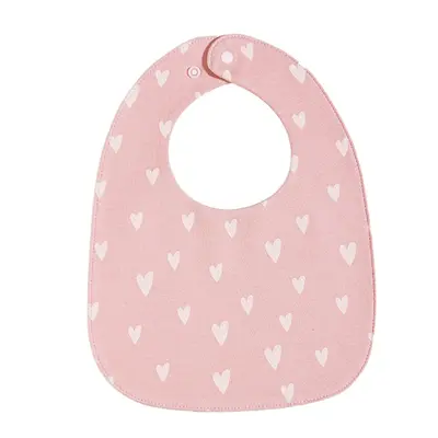 U-shaped waterproof baby feeding bib, children's dining bib, baby pure cotton drool bag, rice pocket bib with ruffle, cross-border