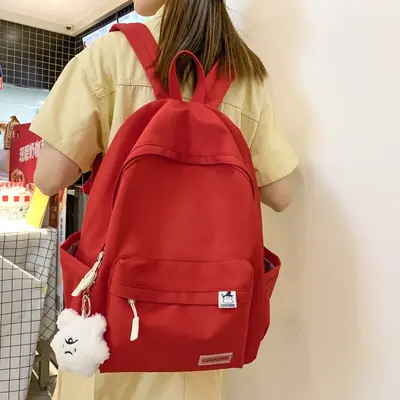 Girls' School Backpack, Lightweight Minimalist Design - 4