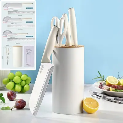 Mutfak bıçağı seti, 6 parça, paslanmaz çelik, çeşitli bıçaklar - 9