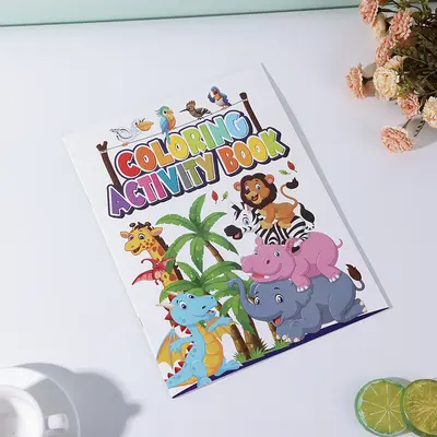 Children's Animal Coloring Book, Cartoon Activity Book with Simple Drawings - 7