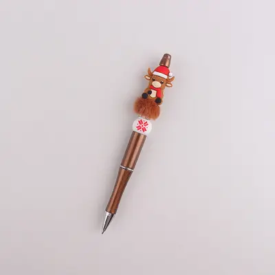 Bunter Weihnachts-Gelstift mit Silikonperlen - 12