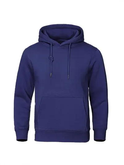Hooded Fleece Sweatshirt, Unisex, Loose Fit, Spring