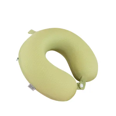 Summer Ice Silk U-Shaped Neck Pillow, for Car and Travel, Breathable