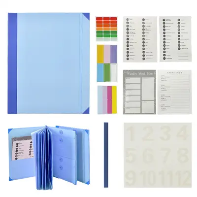 Ringbuchmappe mit Organizer und Dateitasche Folio-Aufbewahrungstasche - 7