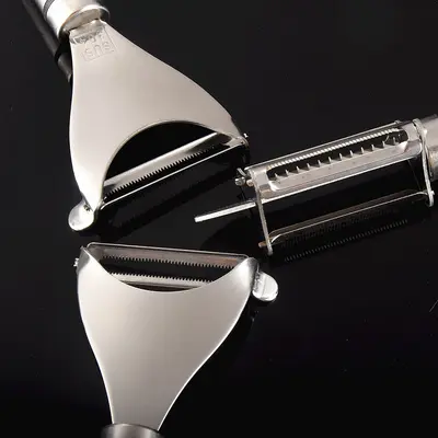 304 Edelstahl Gemüseschäler, 3 in 1 Multifunktion