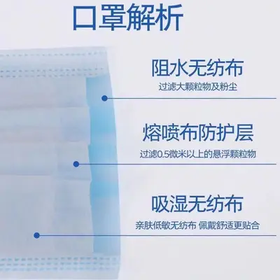 Disposable Face Masks, Individually Packed in Box