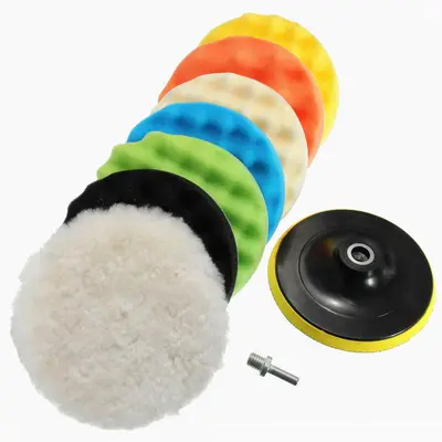 Cross-border spot 3 inch foam polishing pad set paint grinding polishing buffing tool scratch repair foam wheel - 10