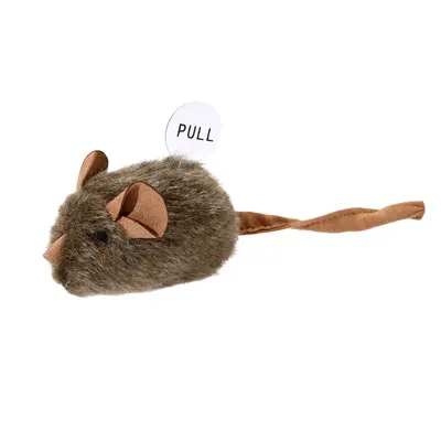 Kedi oyuncağı simülasyonu, akıllı sensörlü sesli peluş fare, kendi kendine eğlence, can sıkıntısı giderici, kedi çubuğu, evcil hayvan oyuncağı.