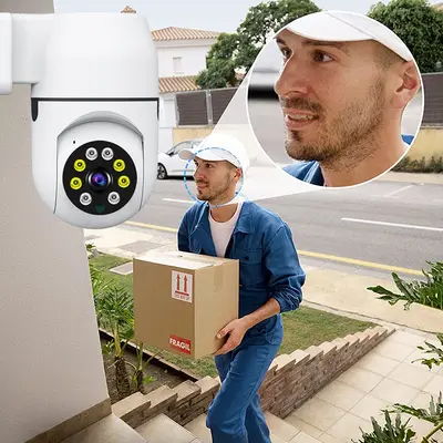 A11 çift ışıklı tam renkli 360° WiFi akıllı kamera - 5