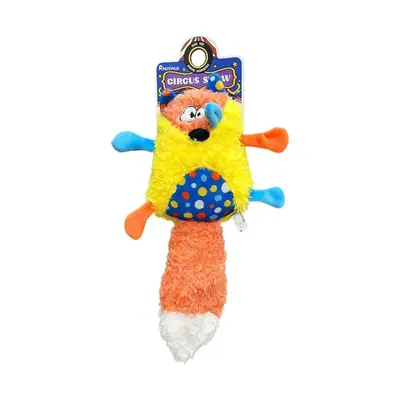 PETSVILLE Paisiwei Dizzy Rabbit Fox Dog Toy Crinkle Paper Plush Squeaky Chew Toy for Puppies Dogs Funny Sound - 7