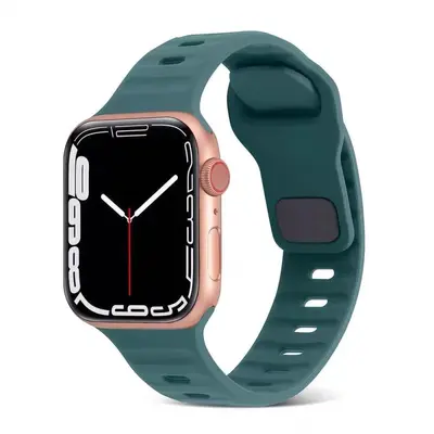 Silicone Strap with Diamond Buckle for Apple Watch Ultra 3 - 7