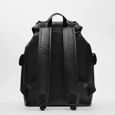 Men's Leather Backpack, Business Laptop Compartment - 3