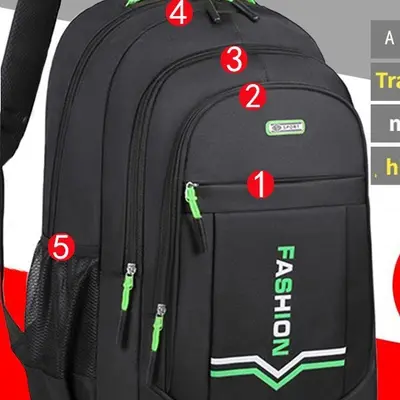 Schulrucksack für Jungen, für Mittelschüler und Gymnasiasten, Rucksack mit großer Kapazität für Universitätsstudentinnen, für Grundschüler, Tagesrucksack für Reisen, schön gestaltet
