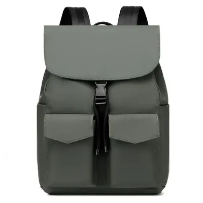 2026 Men's Backpack with Laptop Compartment, Solid Color, Large Capacity - 4