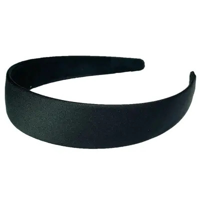 3 cm Polyester Headband, Solid Color, Wide-Edge Fabric Hair Band - 8