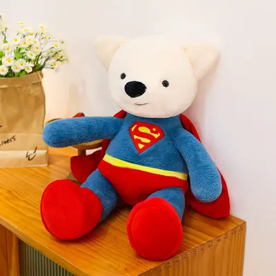 Superman Batman Transforming Teddy Bear Plush Toy Figure - 7