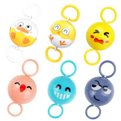 Kids Whistle Ball, Rotating Finger Exercise Toy, Cartoon Shape - 6