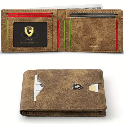 Karbon fiber dolar klipsi erkek cüzdanı, RFID korumalı, çok kartlıklı - 7