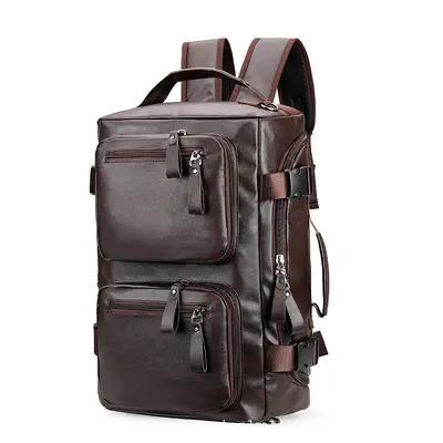 Business-Reiserucksack aus PU-Leder mit Schuhfach - 6