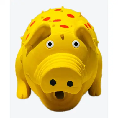 Funny Squeaky Pig Plush Dog Toy, Durable and Chew-Resistant - 5