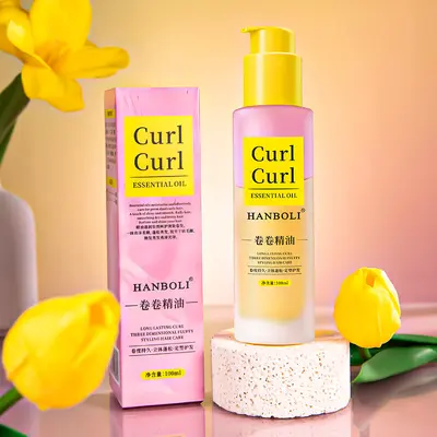 Moisturizing Curl Styling Hair Oil, Long-Lasting Volume, Smooth Curls - 7