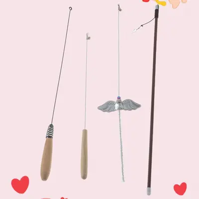 Cat Teaser Wand with Removable Replacement Head - 5