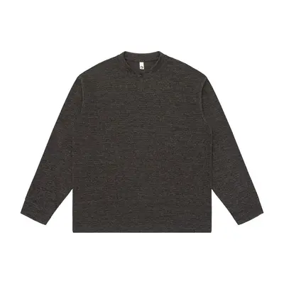 Men's Loose Long-Sleeve Basic T-Shirt, Casual Fit - 7