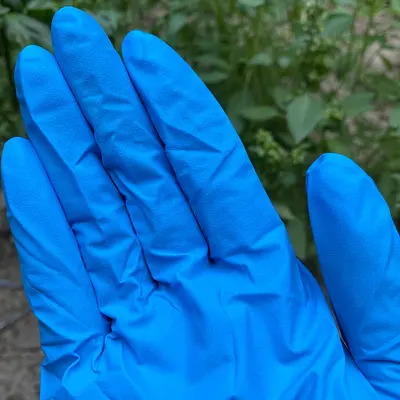 Brandneue blaue Nitrilhandschuhe 9 Zoll blaue Nitril-Einweg-Untersuchungshandschuhe dick und strapazierfähig Fabrikpreis Großhandel