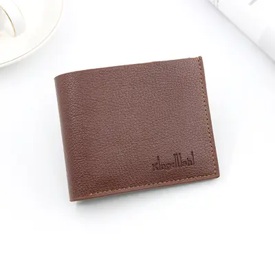 Men's Short Vertical Wallet in Soft PU Leather - 8