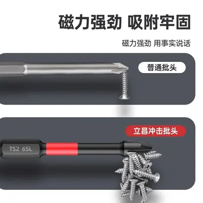 Electric screwdriver bits, tungsten steel, hexagon set
