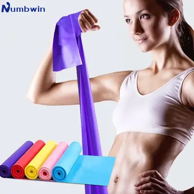 Yoga resistance band, latex pull rope, for fitness and stretching