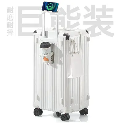 Gepäck 26 Zoll stoßfest großvolumiger Aluminiumrahmen 28 Zoll Trolley-Tasche Schockabsorber-Bremse für Herren und Damen 5-rädriger Koffer mit Zahlenkombination