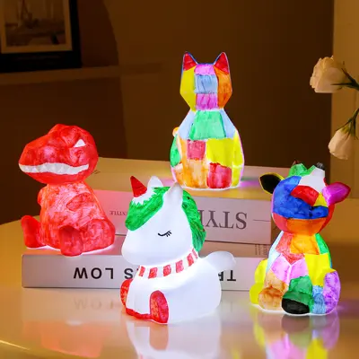 Yaratıcı el boyalı DIY gezegen lamba ay gece lambası sanat boyama grafiti boyama el yapımı kişiselleştirilmiş üretim