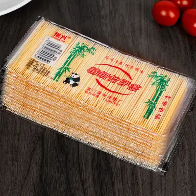 Bamboo toothpicks double-ended, natural, bulk