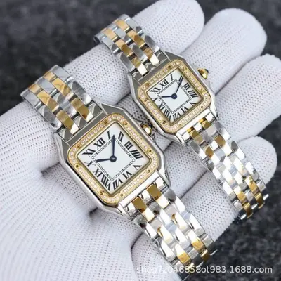 Cheetah Classic Stainless Steel Square Quartz Women's Watch - 10
