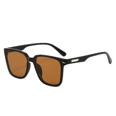 Minimalist Geometric Sunglasses with Curved Lenses and UV400 Protection - 5