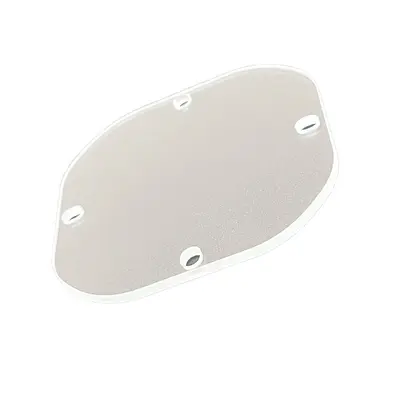 Car Light Tempered Glass Cover, High Transparency, Perforated - 6