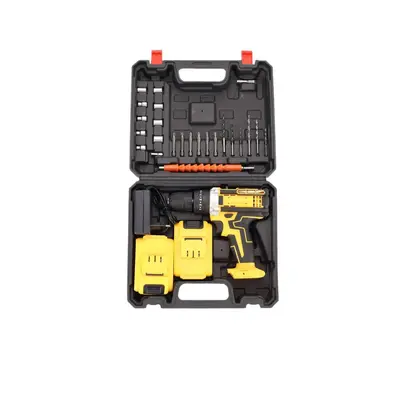 Cordless hand drill kit, multifunctional pistol grip drill