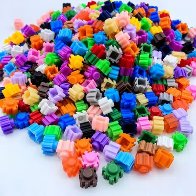 LEGO-kompatible 8mm kleine Teilchen Schüttgut Bausteine Großhandel Kinder Bastelzubehör Bildungs-Puzzlespielzeug - 7