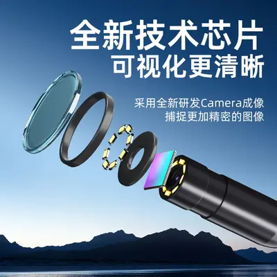 Endoskop kamera iPhone için, 3 megapiksel, su geçirmez, endüstriyel