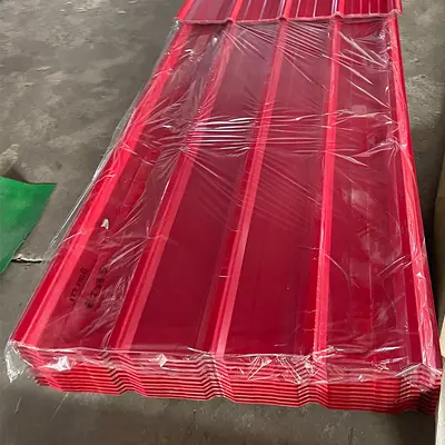 Blue Colored Steel Roof Tile, Corrugated Metal Color Sheet