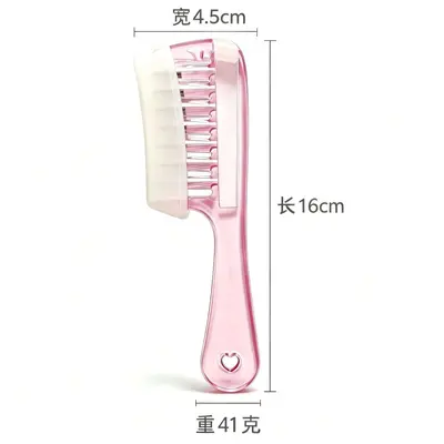 Crystal Scalp Massage Comb, Hair Growth Serum Applicator, Gentle on Hair - 5