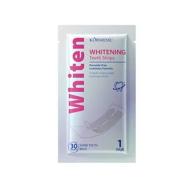 Purple Teeth Whitening Strips with Bamboo Charcoal and Coconut Oil, Stain Remover - 13