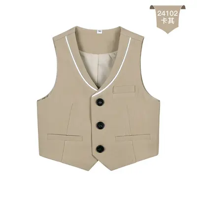 Korean-Style Boys' Suit Vest