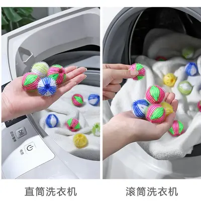 Nylon Laundry Dryer Balls, Pet Hair Remover, Anti-Tangle, for Drum Washers