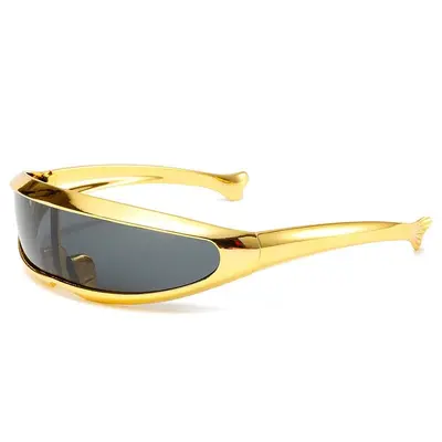 Neue grenzüberschreitende Delfin-Sonnenbrille X-Men Fisch-Form Brille Future Warrior Herren Outdoor Sport Radfahren Sonnenbrille